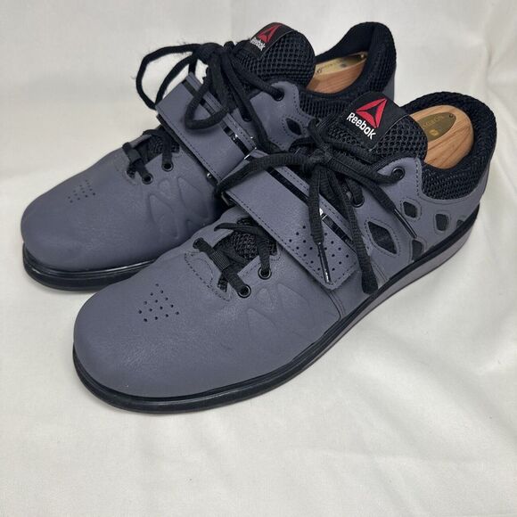 Reebok Lifter PR‎ Weightlifting Platform Shoes Men's Size 10 Gray BD2631 Workout - Picture 1 of 14